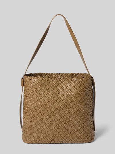 Tommy Hilfiger Shopper met grof geweven motief Taupe - 4