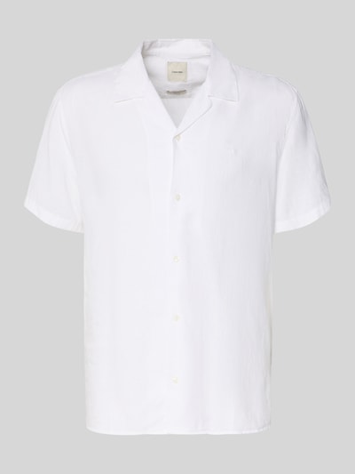CK Calvin Klein Regular Fit Freizeithemd aus Leinen-Lyocell-Mix Weiss 2