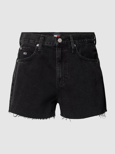 Tommy Jeans Shorts in unifarbenem Design Modell 'HOT PANT' Black 2