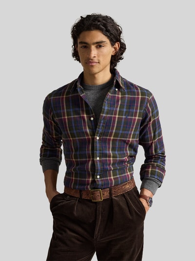 Polo Ralph Lauren Custom Fit Freizeithemd aus reiner Baumwolle Oliv 4