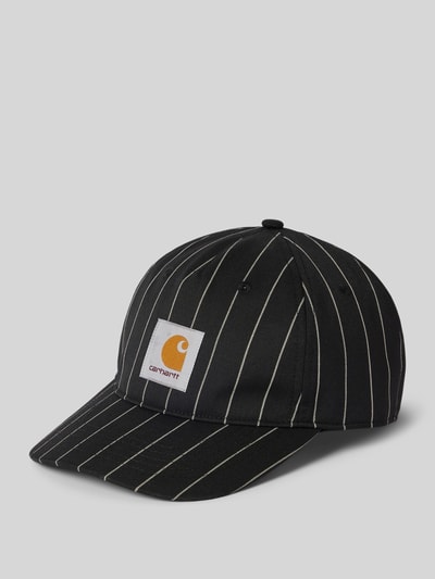 Carhartt Work In Progress Basecap mit Label-Patch Modell 'SEATON' Black 1