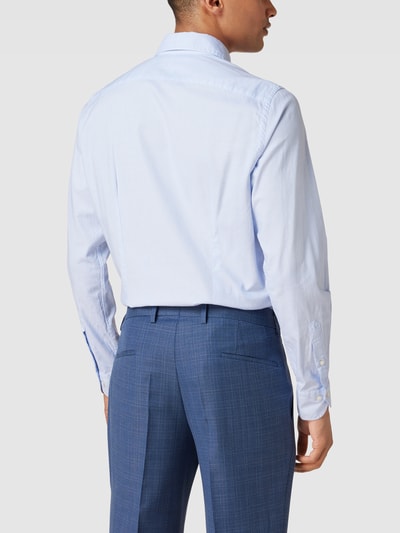 Windsor Slim Fit Business-Hemd mit Kentkragen Modell 'Lano' Bleu 5