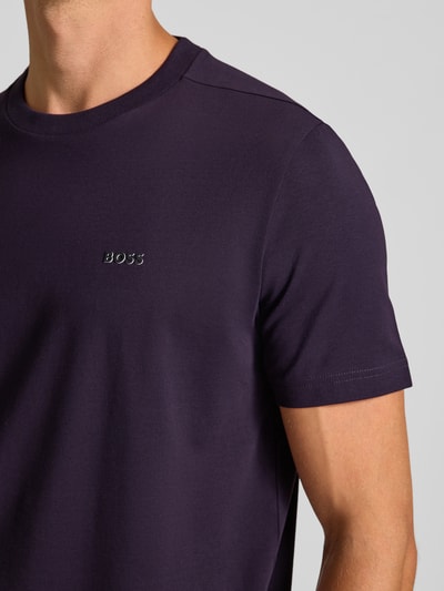 BOSS Green Regular Fit T-Shirt aus Baumwoll-Mix Modell 'TEE' Purple 3