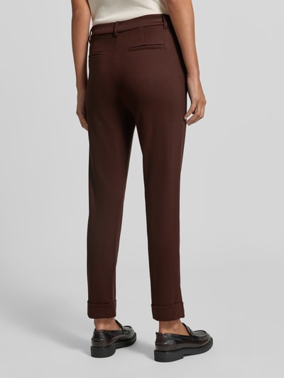 Christian Berg Woman Slim Fit Stoffhose aus Viskose-Mix Mittelbraun 4