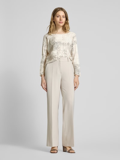 ZABAIONE Strickpullover mit Rundhalsausschnitt Hellrosa 1