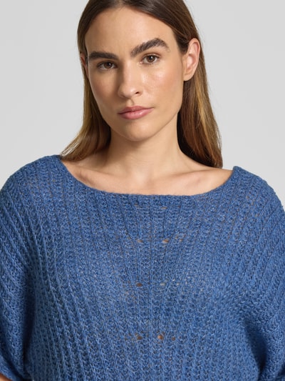 More & More Strickpullover mit 1/2-Ärmel Rauchblau 3