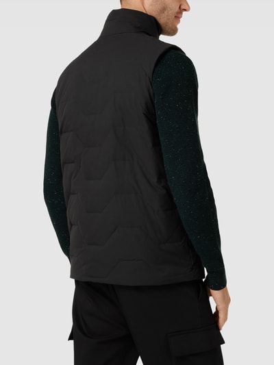 Selected Homme Gilet met opstaande kraag, model 'KATSO' Zwart - 5