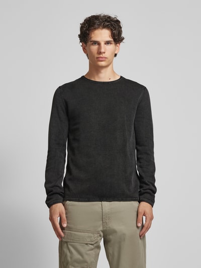 Jack & Jones Strickpullover mit Rundhalsausschnitt Modell 'ELEO' Black 4