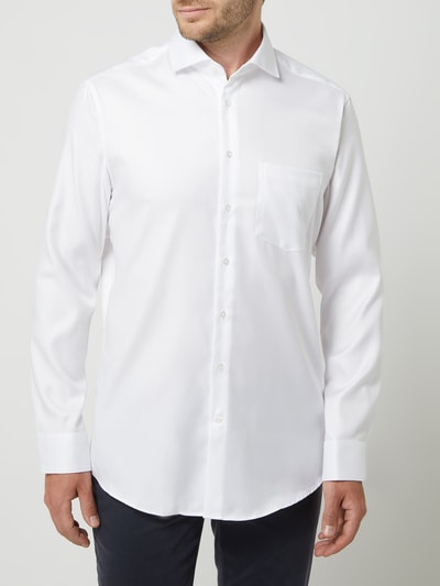 SEIDENSTICKER REGULAR FIT Koszula biznesowa o kroju regular fit z kieszenią na piersi Biały 4