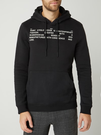 Marc O'Polo Denim Hoodie met logoprint  Zwart - 4