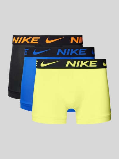 Nike Trunks mit elastischem Logo-Bund im 3er-Pack Neon Gelb 1