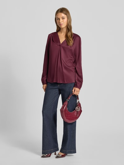 MICHAEL Michael Kors Handtasche mit Label-Detail Modell 'KOA' Bordeaux 1