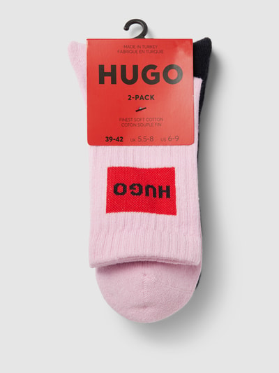 HUGO Socken mit Label-Detail im 2er-Pack Pink 3