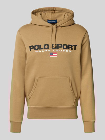 Polo Ralph Lauren Hoodie met labelprint en capuchon Kaki - 2