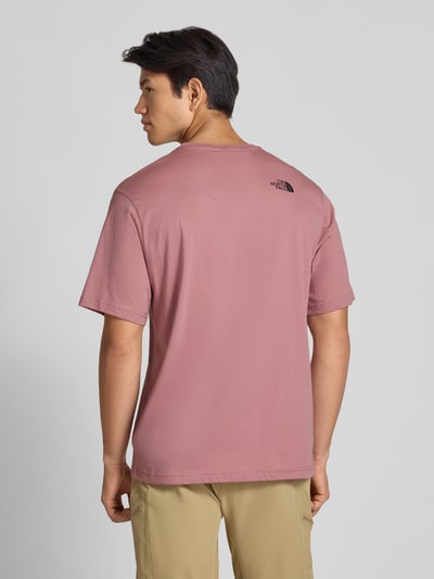 The North Face T-shirt z wyhaftowanym logo Brudnoróżowy 5