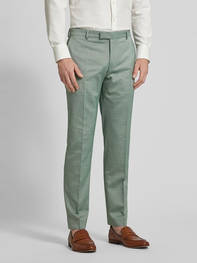 JOOP! Collection Slim fit pantalon met persplooien, model 'Blayr' Lindegroen - 4