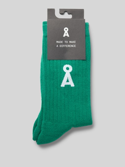 Armedangels Socken aus Baumwoll-Mix Modell 'SAAMUS BOLD' Gruen 3