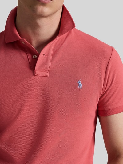 Polo Ralph Lauren Koszulka polo z czystej bawełny o kroju slim fit Brudnoróżowy 3