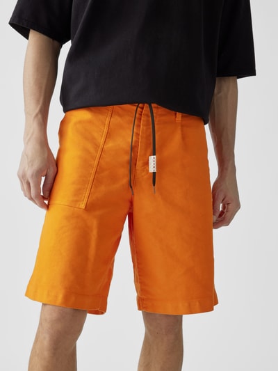 Marni Jeansshorts mit Label-Patch Orange 3