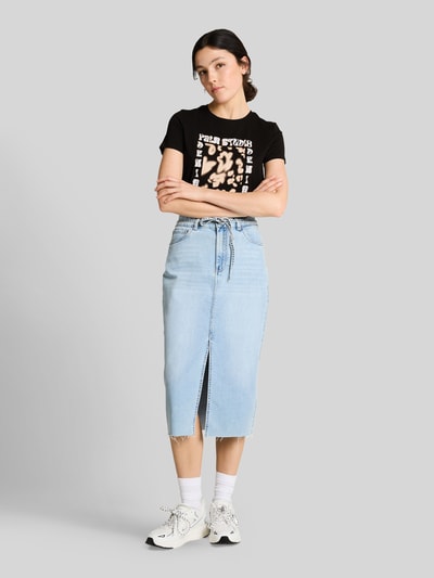 Tom Tailor Denim Regular Fit T-Shirt aus reiner Baumwolle Black 1