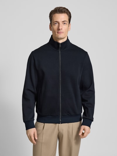 BOSS Sweatjacke mit Stehkragen Marine 4