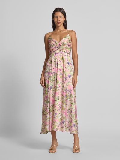 Jake*s Cocktail Cocktailkleid mit gelegten Falten Rosa Melange 4