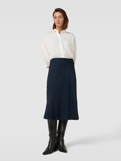 JOOP! Midirok met all-over motief Marineblauw - 1