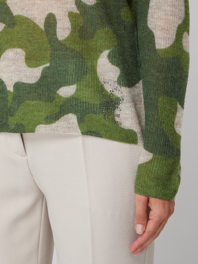 Princess Goes Hollywood Pullover mit Camouflage-Muster Modell 'Salvia' Gruen 3