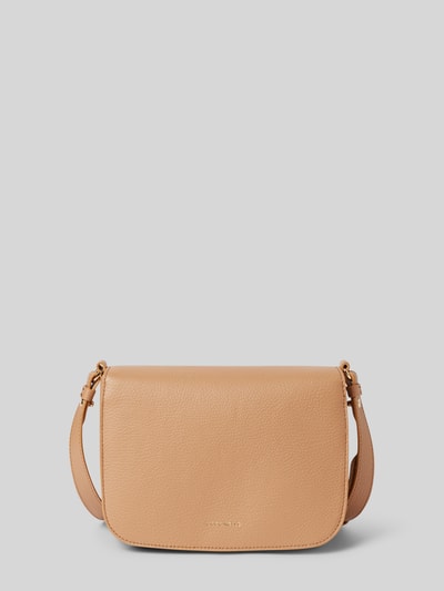 Coccinelle Crossbody Bag aus Leder mit Label-Detail Camel 4