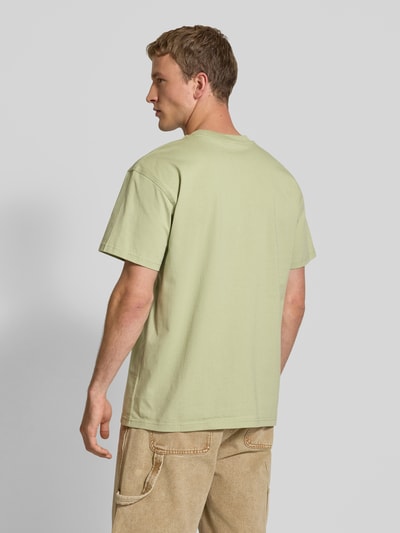 Carhartt Work In Progress T-Shirt mit Label-Stitching Hellgruen 5