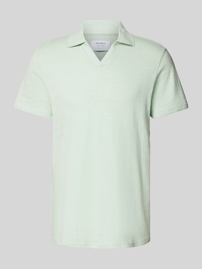 MCNEAL Regular Fit Poloshirt mit V-Ausschnitt Helltuerkis 2