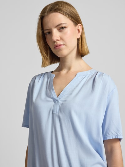 Tom Tailor Regular Fit Bluse aus reiner Viskose Hellblau 3