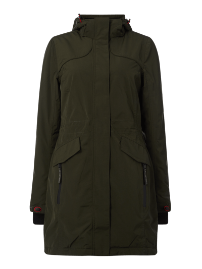 G.I.G.A. DX Parka met logo-applicatie, model 'Grindavik' Olijfgroen - 1