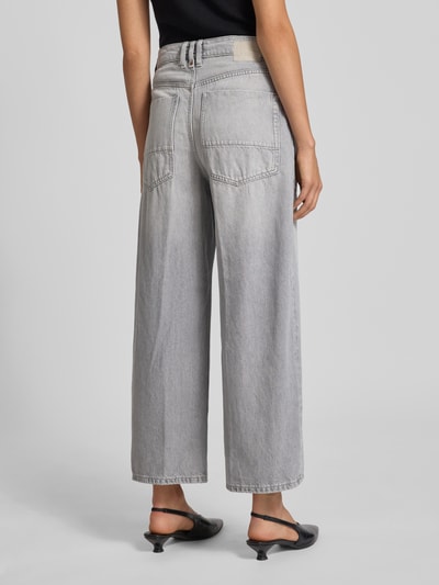 Drykorn Jeansy z szerokimi nogawkami i wpuszczanymi kieszeniami model ‘DERIVE’ Jasnoszary 5