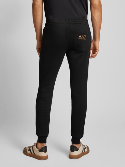 EA7 Emporio Armani Regular Fit Sweatpants mit elastischem Bund Black 5