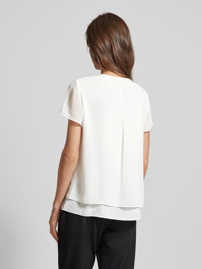 s.Oliver BLACK LABEL Blouseshirt met V-hals Offwhite - 5