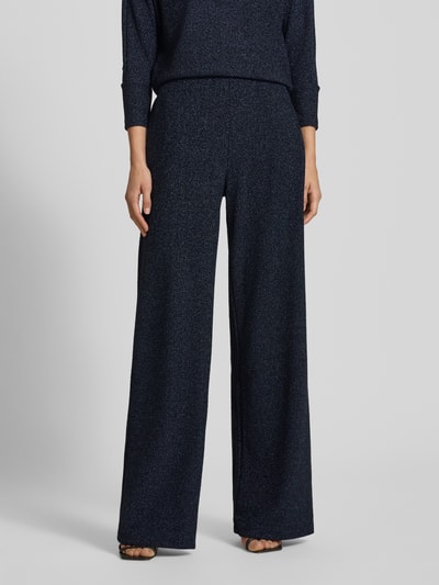 Zero Wide leg broek met elastische band Oceaanblauw - 4