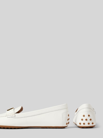 Lauren Ralph Lauren Loafer mit Label-Detail Modell 'BARNSBURY' Weiss 2