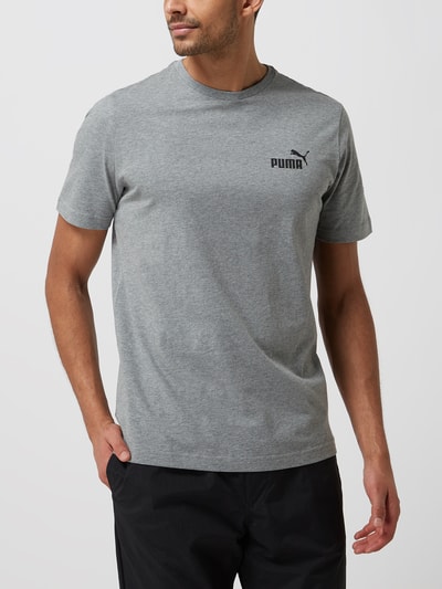 PUMA PERFORMANCE T-shirt met logoprint, regular fit  Middengrijs gemêleerd - 4