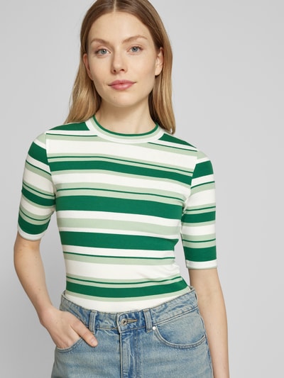 Tom Tailor Denim Slim Fit T-Shirt aus Baumwoll-Mix Gruen 3