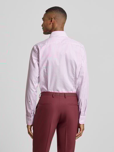 SEIDENSTICKER Slim fit zakelijk overhemd van katoen met kentkraag Fuchsia - 5