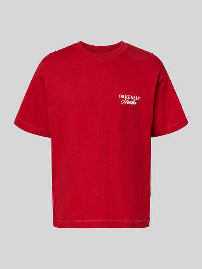 JACK & JONES T-Shirt mit Statement-Print Modell 'NORREBRO' Rot 2