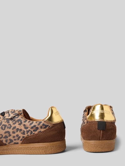 Steve Madden Ledersneaker mit Label-Applikation Modell 'EMPORIA' Cognac 2