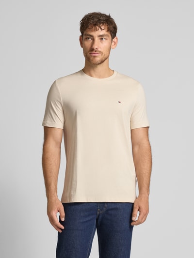 Tommy Hilfiger Regular Fit T-Shirt aus reiner Baumwolle Offwhite 4