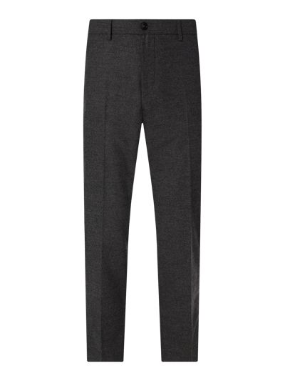 BOGNER Prime Fit Chino aus Merinowollmischung Modell 'Riley' Dunkelgrau Melange 1