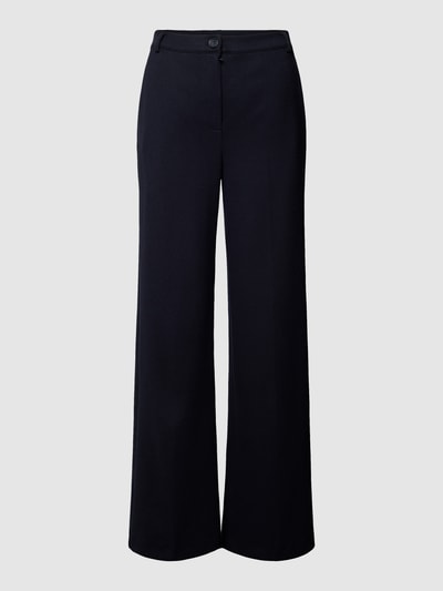 Weekend Max Mara Bundfaltenhose mit Allover-Muster Marine 1