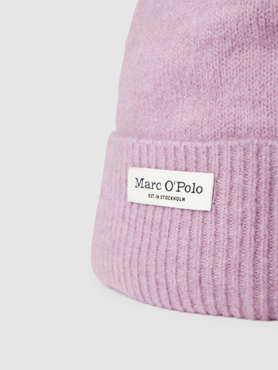 Marc O'Polo Beanie mit Label-Detail Modell 'Beanie US Alpaca Wool' Flieder 2