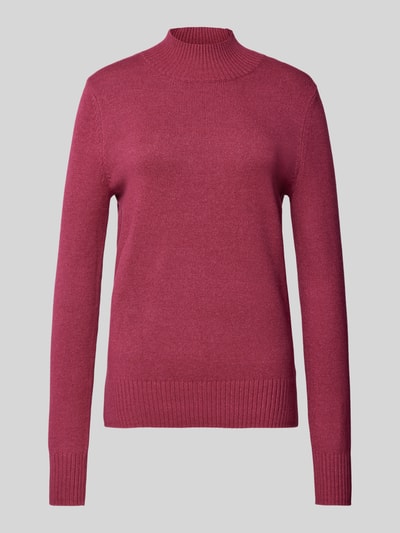 Christian Berg Woman Gebreide pullover met ribboorden, model 'Aliv' Fuchsia gemêleerd - 2