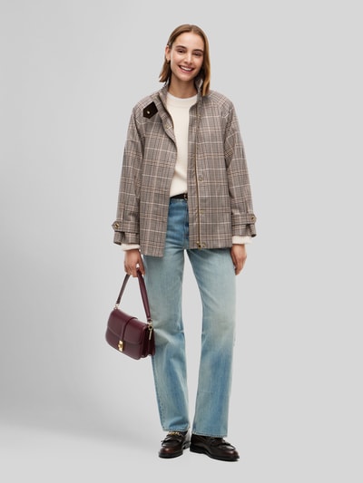 Tommy Hilfiger Loose Fit Funktionsjacke aus reiner Baumwolle Mittelbraun 1