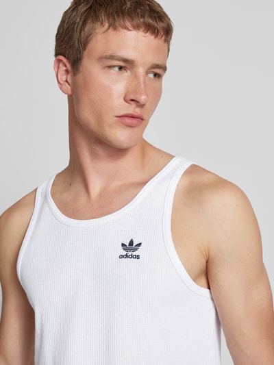 adidas Originals Tanktop mit Label-Stitching Weiss 3